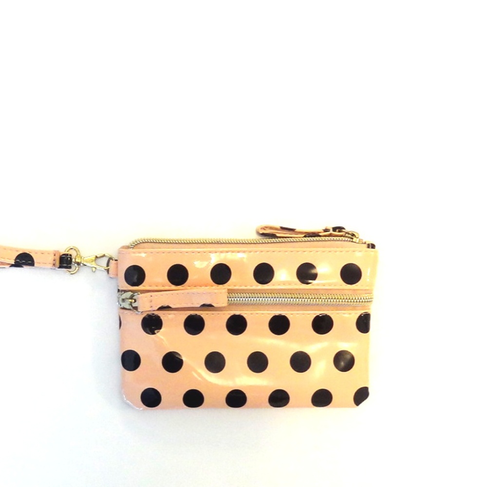 Small Polka Dot Wristlet